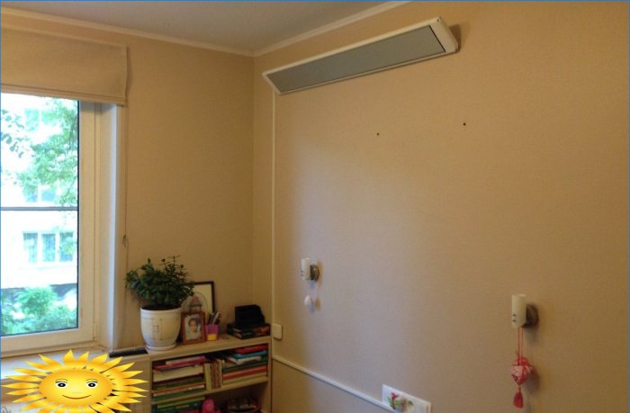 Chauffage infrarouge dans la chambre des enfants