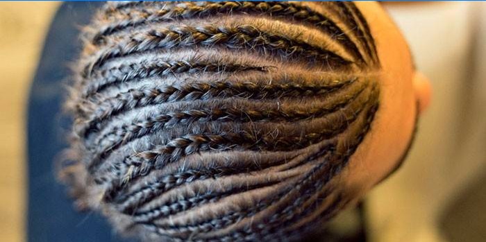 Tresses sur toute la tête