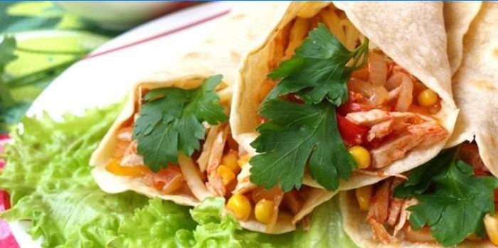 Burrito au poulet
