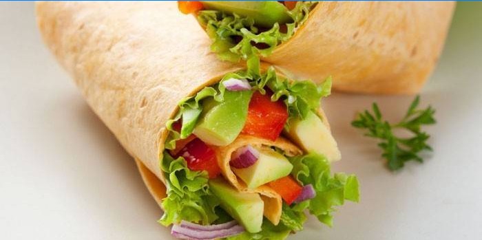 Burrito aux légumes