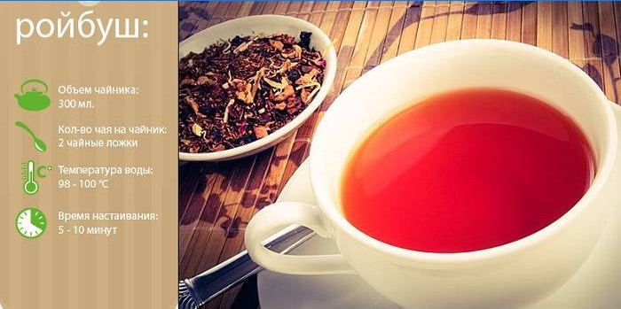 Rooibos dans une tasse