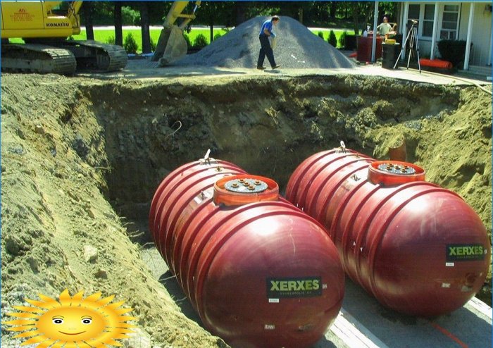 Installation de réservoirs souterrains pour le carburant diesel