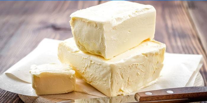 Morceaux de margarine