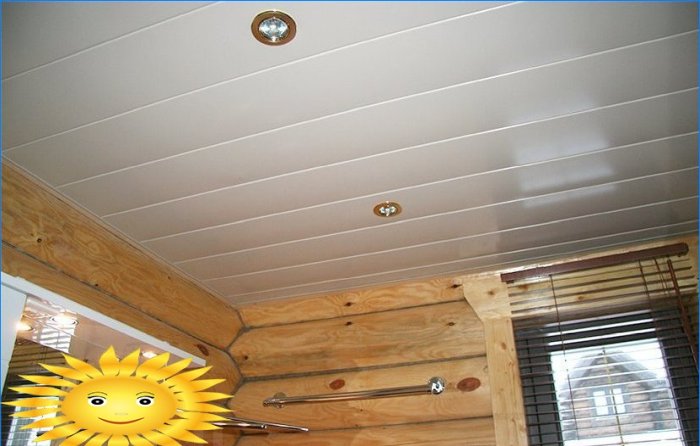 Comment faire  un  plafond   partir de  panneaux en  PVC  en  