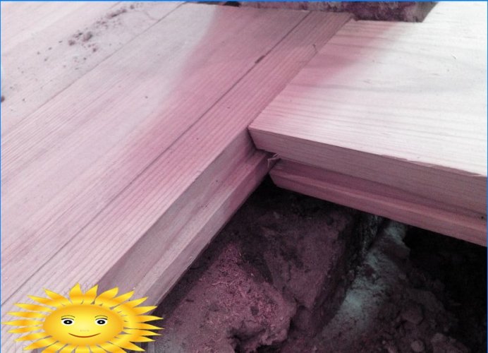 Master class: comment poser un plancher en bois sur des bûches de vos propres mains