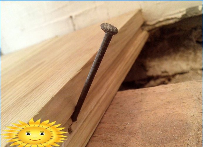 Master class: comment poser un plancher en bois sur des bûches de vos propres mains