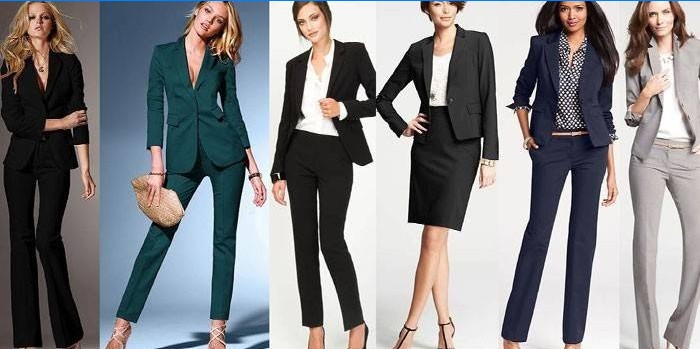 Images féminines conformes au code vestimentaire traditionnel des entreprises