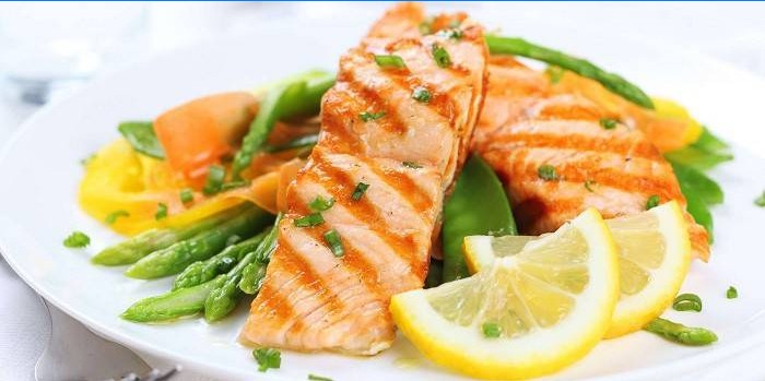 Saumon aux asperges