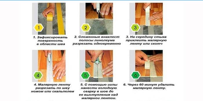 Utiliser le soudage à froid pour le linoléum