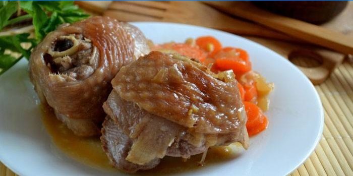 Cuisse braisée aux légumes