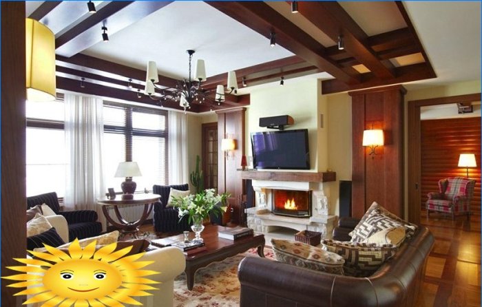 Intérieur de salon de style chalet: 5 caractéristiques d'un espace harmonieux