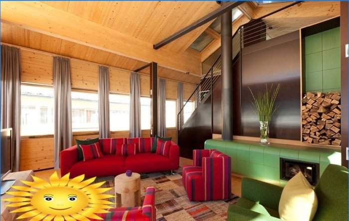 Intérieur de salon de style chalet: 5 caractéristiques d'un espace harmonieux