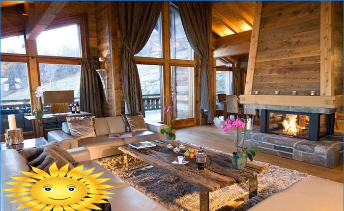 Intérieur de salon de style chalet: 5 caractéristiques d'un espace harmonieux