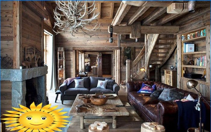 Intérieur de salon de style chalet: 5 caractéristiques d'un espace harmonieux