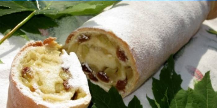 Strudel aux pommes et à la levure