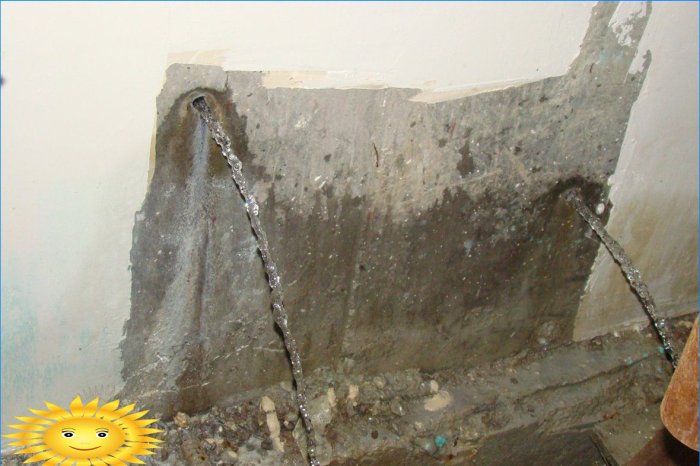 Béton qui fuit
