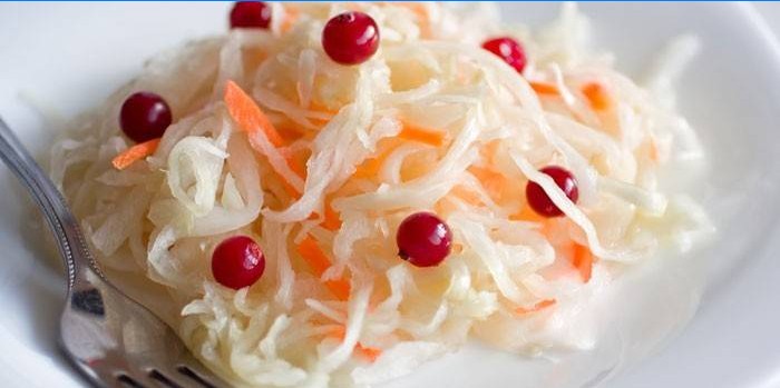 Choucroute aux carottes et canneberges