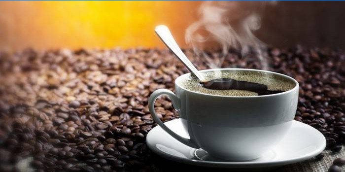 Une tasse de café