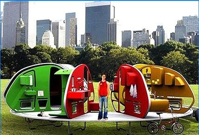 Mobil-home transformable futuriste de la designer française Stephanie Belange