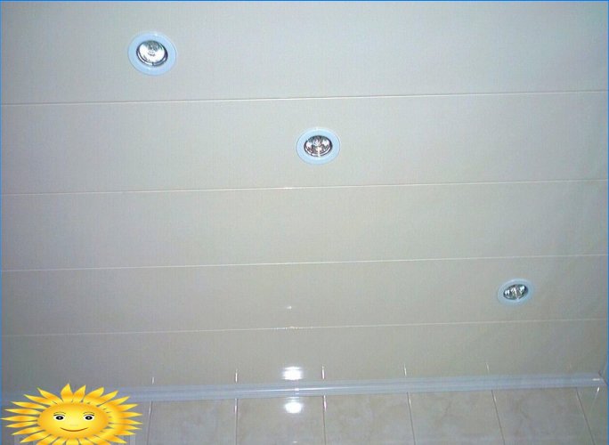 Options de conception de plafond dans la salle de bain