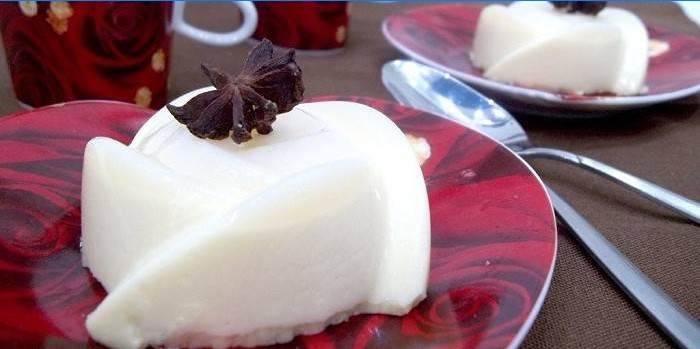 Panacotta crémeuse à l'anis