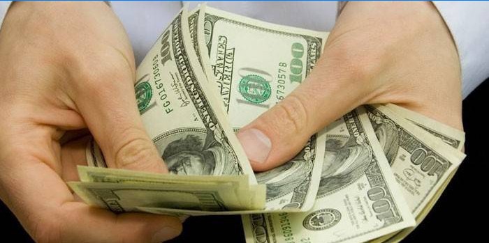 Dollars en mains