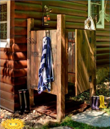 Photos et idées pour organiser une douche d'été pour une résidence d'été