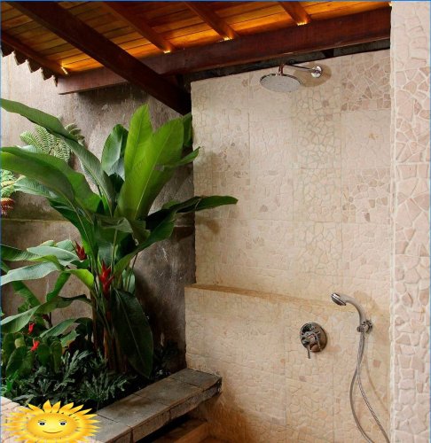 Photos et idées pour organiser une douche d'été pour une résidence d'été