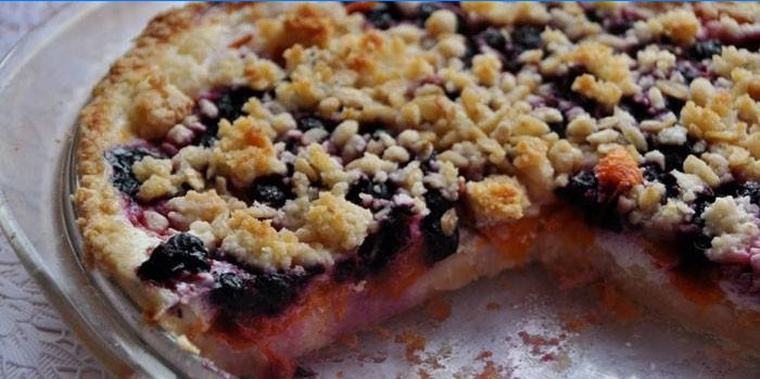 Shortcake râpé avec de la confiture