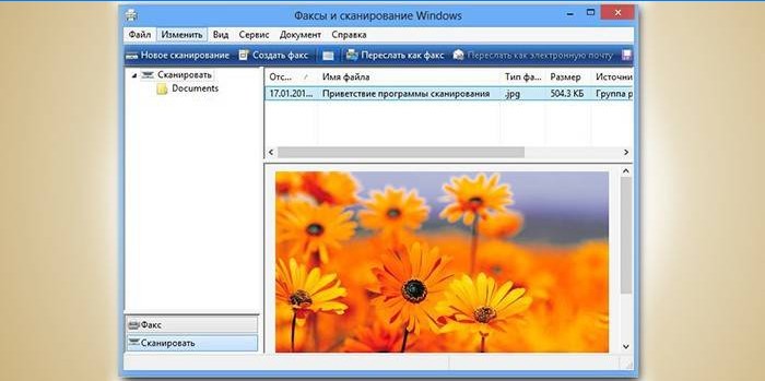 Programme de numérisation sous Windows