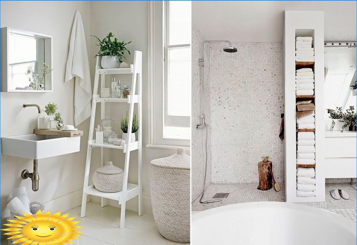 Salles de bains dans différents styles d'intérieur: sélection de photos