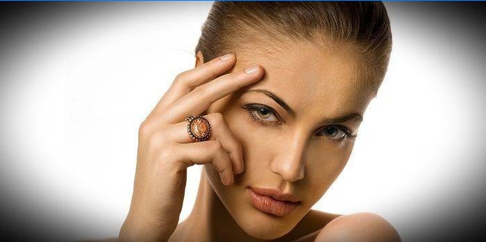 Beau visage d'une fille