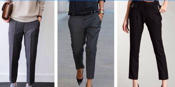 Pantalon en laine femme