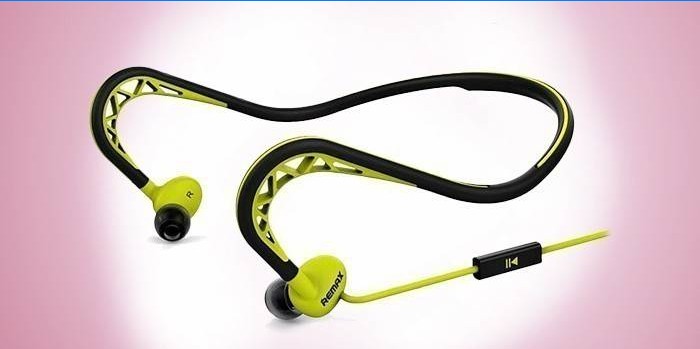 Casque à vide avec casque Remax Sporty Green