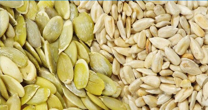 Tournesol décortiqué et graines de citrouille