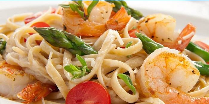 Pâtes aux fruits de mer