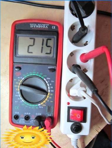 Mesure de la tension secteur