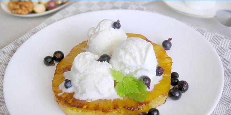 Avec ananas frit