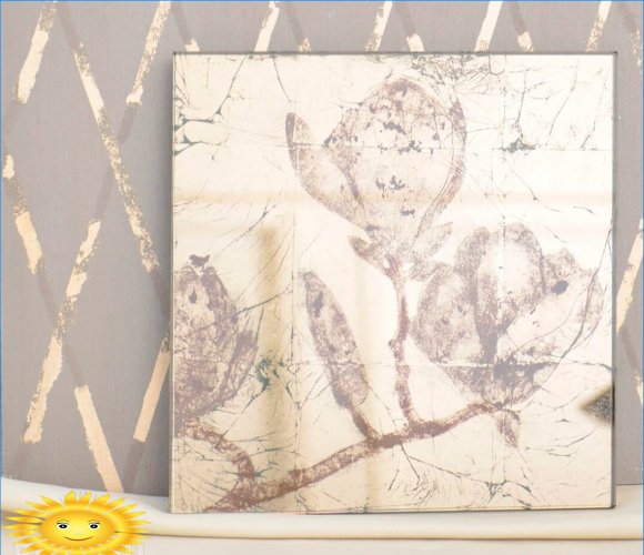Eglomise: la technique du dessin sur verre