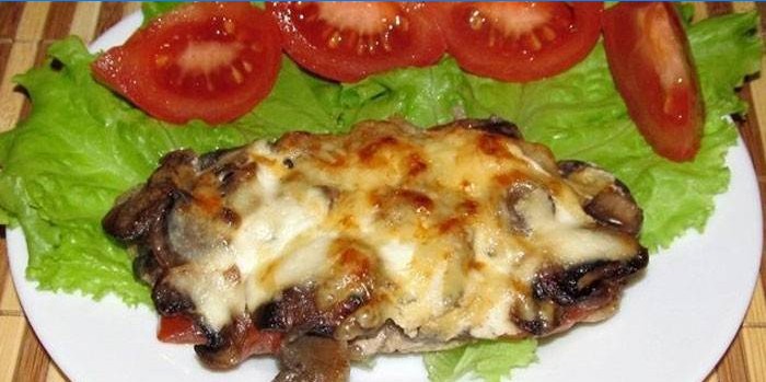 Boeuf au four aux champignons