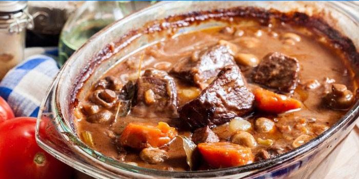Ragoût de boeuf aux champignons