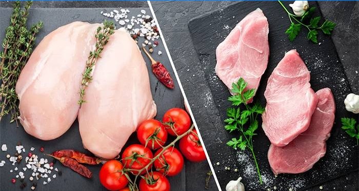 Poulet et filet de dinde