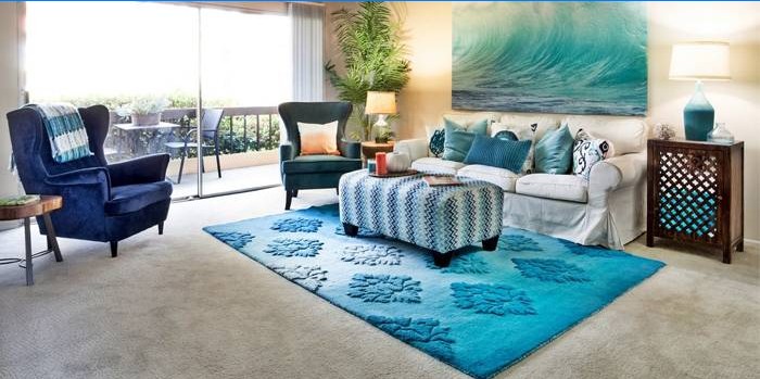 Accent sur un tapis lumineux