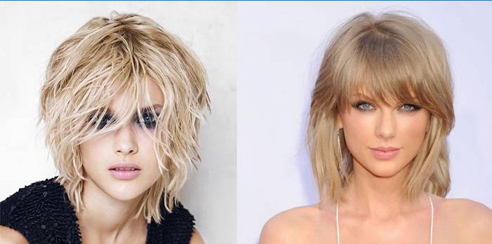 Taylor Swif avec Shag Haircut