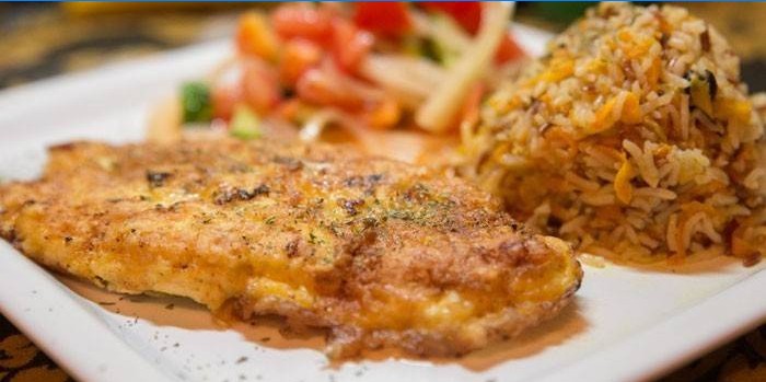 Pâte de viande tranchée