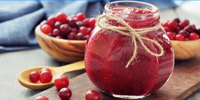 Canneberges dans leur jus