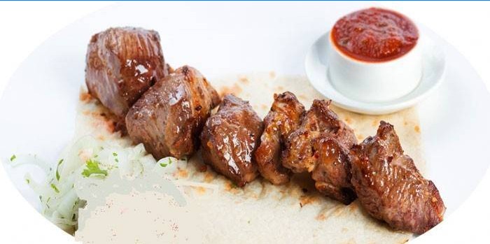 Brochettes de longe d'agneau