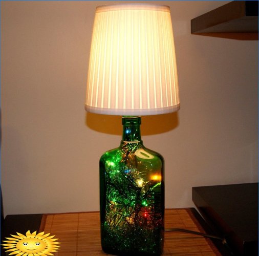 Lampes de bouteille en verre bricolage