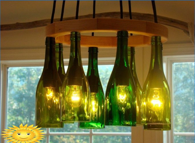 Lampes de bouteille en verre bricolage