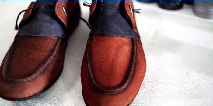 Réparation de chaussures en nubuck